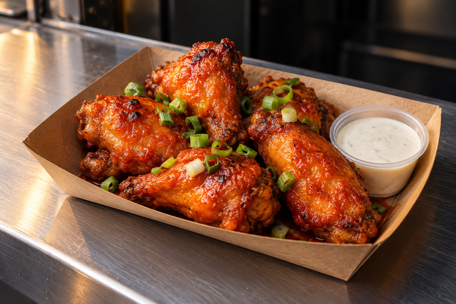 Illustrative buffalo wings